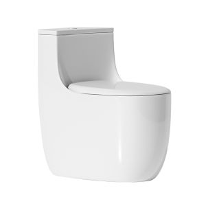 soos | Short Quiet Siphonic Ceramic Toilet for Small Spaces 58cm