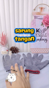 Sarung Tangan Kain Rajut 1 Pasang All Size Pegang Hamster Tanaman