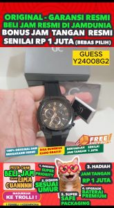 GUESS GC ORIGINAL - GC GUESS Y24008G2 - MEN LA - Hitam - Resin - Diameter 44 CM. Water Resist 100 Meter Jamdunia / Jam dunia JD18 # Jam Tangan Pria Jam Tangan Cowok Jam Pria Jam Anti Air # GUESS Y 24008 2 GUESS Y24008 GUESS COLLECTION GC 24008