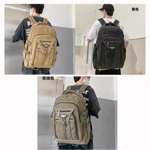 Thickened Canvas Backpack 60L 80L Large Capacity Double Shoulder Traveling Working Outdoor Mountain Climbing Bag for Men