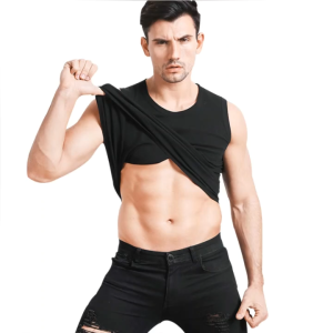 2-1PCS MenS Cotton Plain Sando Body Fit Vest Tanks Top Plain Muscle Basic Wear M-XL