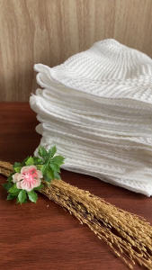 Peci Rajut Dewasa Peci Haji Peci Sholat Putih Murah