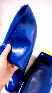 Ủng lao động Trường Thịnh màu xanh đế vàng cứng size 38-42 ủng lao động cho nữ ủng lửng ủng làm vườn