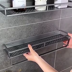 ชั้นวาง ชั้นเหล็ก ชั้นวางห้องน้ำ ประกอบง่าย กันน้ำและกันสนิม ติดตั้งได้2แบบ Cuiteworld