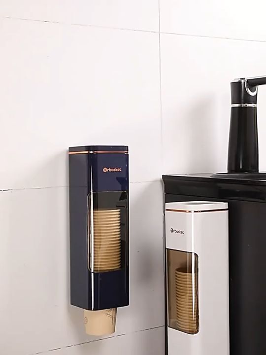 Hộp đựng cốc giấy ly giấy, khay lấy cốc giấy cốc nhựa tự động dán tường ...