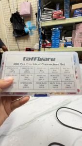 Skun Kabel Gepeng Terminal Konektor Male Female 280pcs Taffware