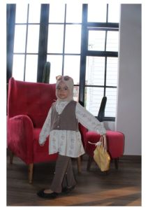 Tasya Gamis muslim Anak setcel Gamis Wanita Motif Anak