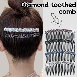 4PCS Fashion All-match Rhinestone Invisible Insert Hair Combs Broken Bangs U Shape Hair Fixed Clips Hair Accessories