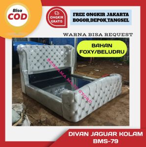 dipan tempat tidur divan sandaran jaguar 200x200 model BMS-79 free ongkir jabodetabek
