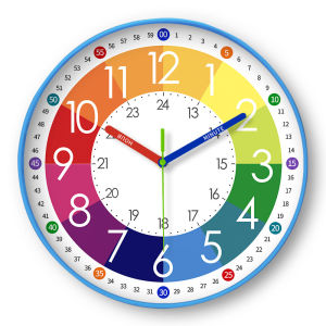 XIANGCAI | Quiet Learning Wall Clock for Childrens Rooms