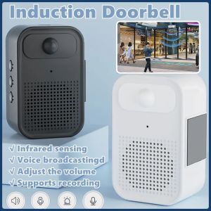 Smart Voice Welcome Doorbell Infrared Doorway Sensor with Voice Greeting for Stores / Homes