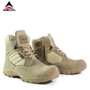 Sepatu Safety PRIA Boots DELTA pendek AGL"S ujung besi 6INC TERLARIS