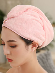 หมวกผมแห้งเร็วหนาสีชมพูอ่อนผู้ใหญ่หัวใจเครื่องมือดูแลล้างส่วนบุคคลเป็นกลางสําหรับชุดผ้าเช็ดตัวผม Volkswagen