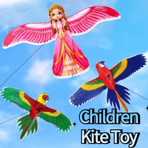New Fishing Rod Dynamic Kite Childrens Hand-held Kite 3D Simulation Kite With Shaking Wings