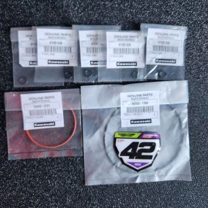 Oring Head Ninja 150 1Set Oring besar kecil Oring Oren Ninja RR Ninja SS Oring Head Set Oring Head Orange Kawasaki