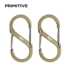 PRIMITIVE Carabiner Clip Lightweight Aluminum Alloy S-Biner Dual Locking Hook Heavy Duty Spring Hook Small Keychain Carabiner