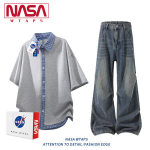 NASA WTAPS | American College Style Plaid Short Sleeve Light Breathable Shirt