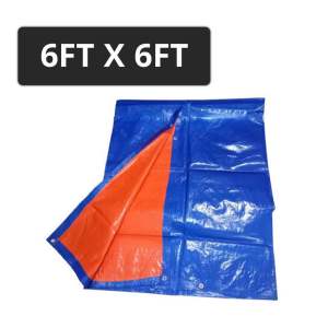 QuickFix Canvas Canopy 6ft 8ft 9ft 10ft 12ft 15ft 18ft Kaki Blue Orange Kanvas Khemah Kolam Tutup Kereta Lori Atap