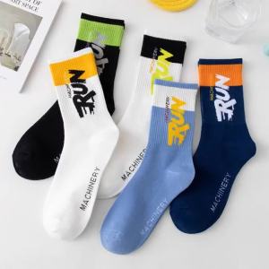 WRELS | 1/2/3Pairs Fashion Sport Socks Quick Dry Hip-hop Breathable Outdoor Cycling Socks Casual Neutral Sweat-absorbing Running Socks