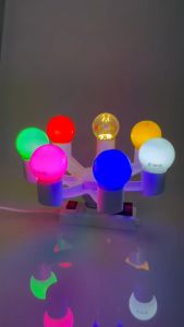 หลอดไฟปิงปอง LED 3W หลากสี PVC คุณภาพดี ขั้ว E27 สว่างสดใส ใช้งานง่าย ตกแต่งได้ทุกโอกาส