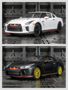 1:32 Scale R35 Sound And Light Alloy Car Model Metal Toy for Children Collectible Static Model Car Simulation Racing Toy Gift