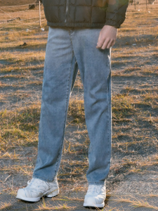 Enjeolon | Smooth Breathable American Vintage Washed Denim Pants