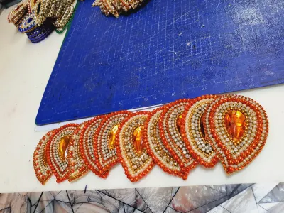 stone patches handmade (single piece)