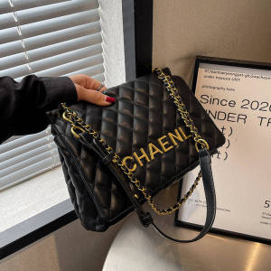 กระเป๋าสะพายข้างผู้หญิงทรงสี่เหลี่ยมลายเพชรความจุขนาดใหญ่ กระเป๋าสะพายไหล่ข้างเดียวแบบลำลอง กระเป๋าสะพายข้างแบบสะพายข้าง