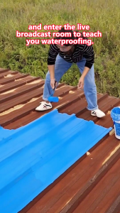 【1200ml With Brush】DAVOKO Sealant Super Waterproof Glue Polyurethane Waterproof Coating For Roofs Swimming Pools Fish Ponds Exterior Walls Waterproofing Paint Super Transparent Waterproof Sealant Repair Waterproof Paint