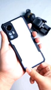 Promo Paket 2 in 1 Case Armor Fusion Shockproof Transparent Realme C67 4G 2023 / Realme C55 NFC / Realme 10 4G / Realme C33 / Realme C21y / Oppo A17 / Oppo A17k 2022 + Anti Gores Layar Tepi Hitam