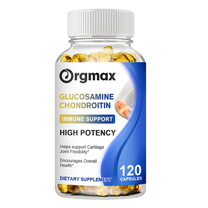 Glucosamine Chondroitin Capsules for Lubricate and Cushion Joints, Joint Pain Relief, Support Cartilage  Joint Flexibility