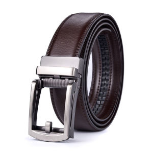 New Fashionable Leather Belt with Automatic Buckle for Men