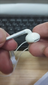 V-POWER H057 High Quality HALF IN-EAR Intelligent Tuning Earphones w/ 3.5mm Jack/iPh/Type-C