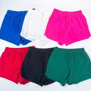 Quần đùi nữ tập gym yoga pickleball 2 lớp boxer cắt laze chất xi dù co giãn nhẹ BINSPORTS Q211