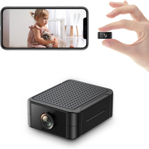 Wifi Indoor UHD Security Mini Camera Night Vision 4H Battery Life Motion Detection Alerts SD/Cloud Storage App Control Baby Cam