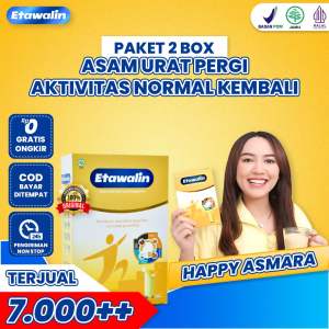 ETAWALIN ORIGINAL ASLI 2 BOX SUSU SENDI DAN TULANG NYERI SENDI NYERI PINGGANG ASAM URAT