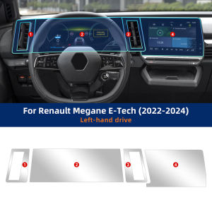 TPU Nội Thất Ô Tô Tấm Bảo Vệ Chống Trầy Xước Cho Renault Megane E Tech 2022-2024 Tự Động Bảo Vệ Miếng Dán Phụ Kiện