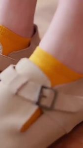 AW ถุงเท้าคัทชู สีสันน่ารัก ข้อสั้น ถุงเท้าผู้หญิง candy colored socks