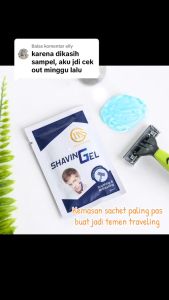 B&S Shaving Gel: Gel Cukur Jenggot Menthol TRAVEL SIZE 10ml