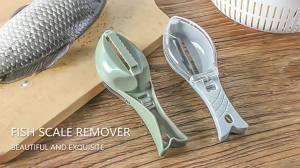 Fish Scales Graters Scraper Fish Cleaning Tool Scraping Scales Device with Cover Home Kitchen Cooking Fish Tool Kitchen Tools