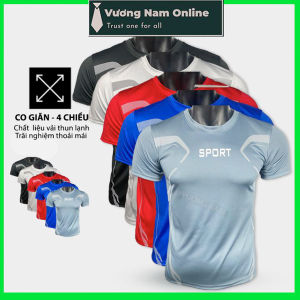 Áo thun nam thể thao SPORT cổ tròn ngắn tay đẹp vải thun lạnh cao cấp VNO96