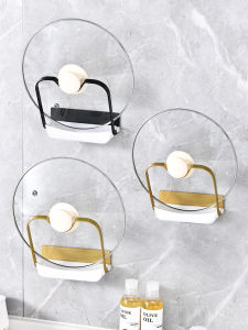 Punch-free Treo Tường Nhà Bếp Có Giá Để Đồ Đa Năng Sử Dụng Tại Nhà Nắp Nồi Giá Đỡ Rau Ban Đứng Nhiều Lớp Thớt Đứng