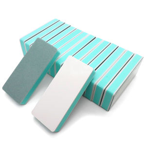 5/10Pcs Set Compact Nail Buffers Green Core 300/4000 Grit Double-Sided Salon-Quality Surface Polishing for Perfect Nails