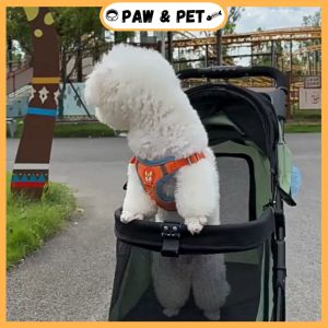 Bello Pet Stroller Foldable Breathable Outdoor Travel Stroller For Dog And Cats Maximum Pet Weight 15KG