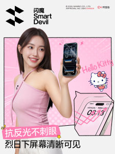 Soulmate AR Anti-Reflective Tempered Glass Screen Protector for  17promax Full Screen Protection Hellokitty Design