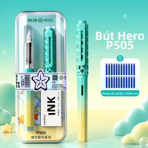 HERO | Bút Máy Hero P505 Hộp Mực Đặc Biệt Chống Rò Rỉ Ins Style Refills Để Luyện Viết Đẹp Ngòi Bằng Thép Không Gỉ Có Thể Thay Thế