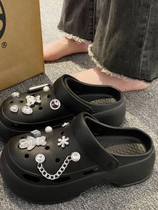 Womens Humphead Clog Shoes Outdoor Thick Bottom Anti-slip Heightening EVA Slippers Popular Beach Sandals Summer Going out