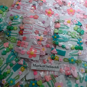 14 Kẹp Tóc Mái Nơ Dễ Thương Siêu Xinh KEP02 Cho Bé Gái Nhiều Màu Sắc MarketOnline68