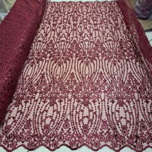 (HARGA PERSETENGAH METER) bahan kain kebaya tulle elibs full payettt/ tille kain brokat mewah/kain untuk gaun