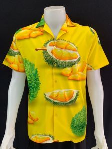 เสื้อฮาวาย ทุเรียนเหลือง